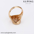 14412 moda especial nobre criativo oco forma new design 18k anel de dedo de ouro